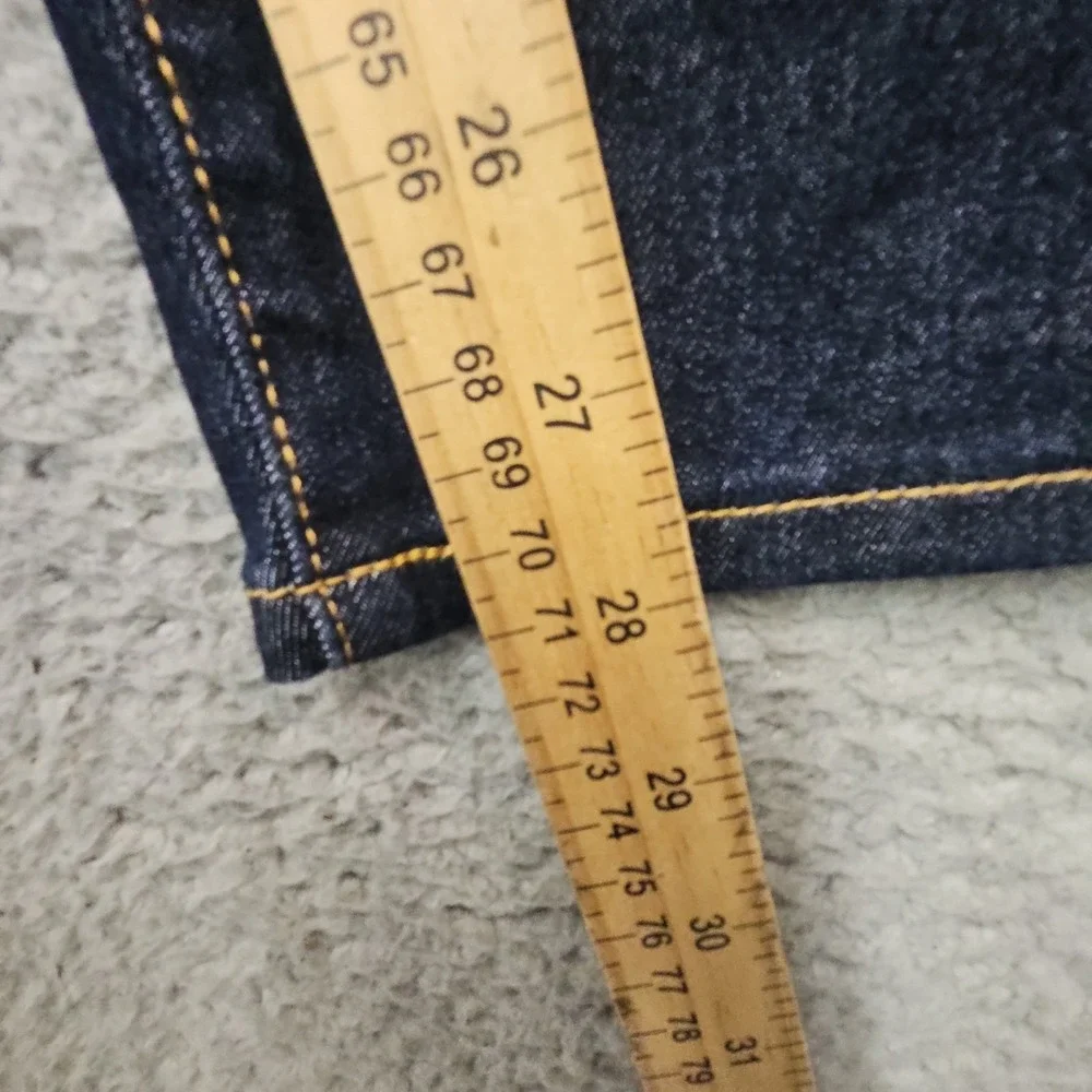 Levis Wedgie Fit Jeans Womens 32 Blue High Rise Denim Heritage Dark Wash Preppy